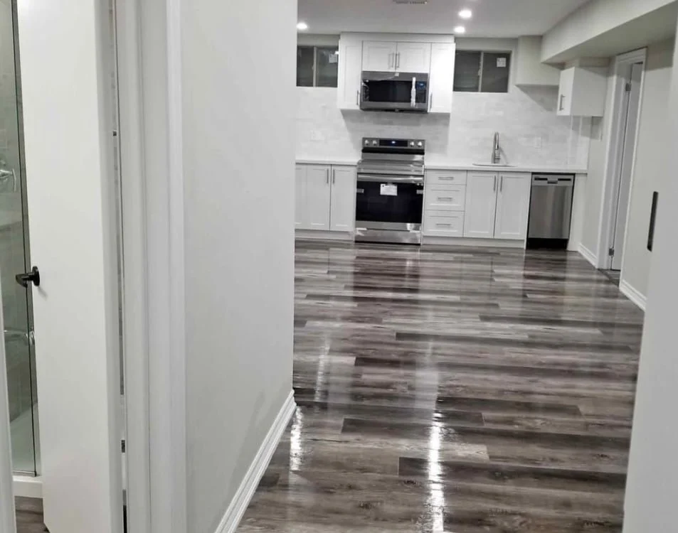 Basement suite with kitchenette
