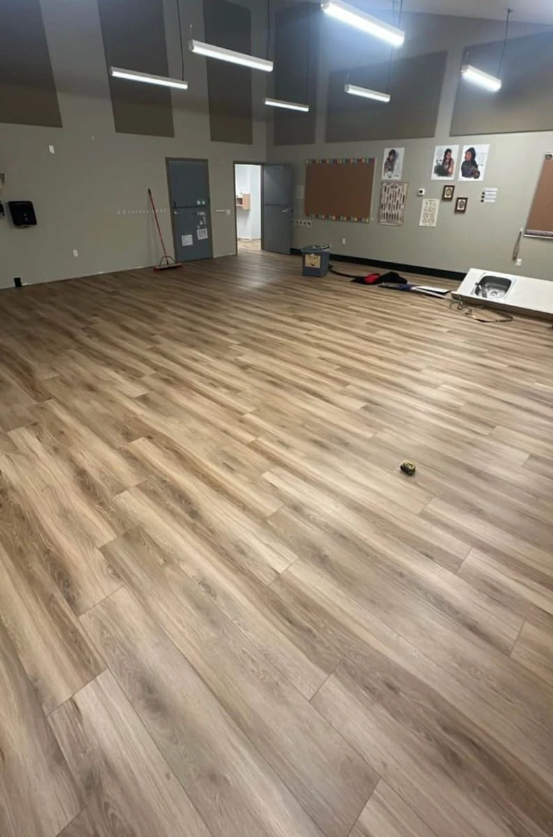 Community hall floor replacement