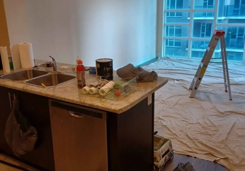 Occupied condo repaint