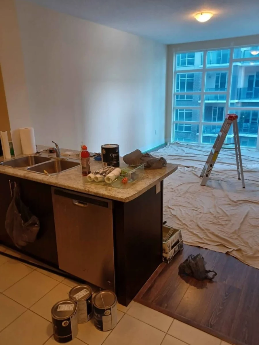 Occupied condo repaint