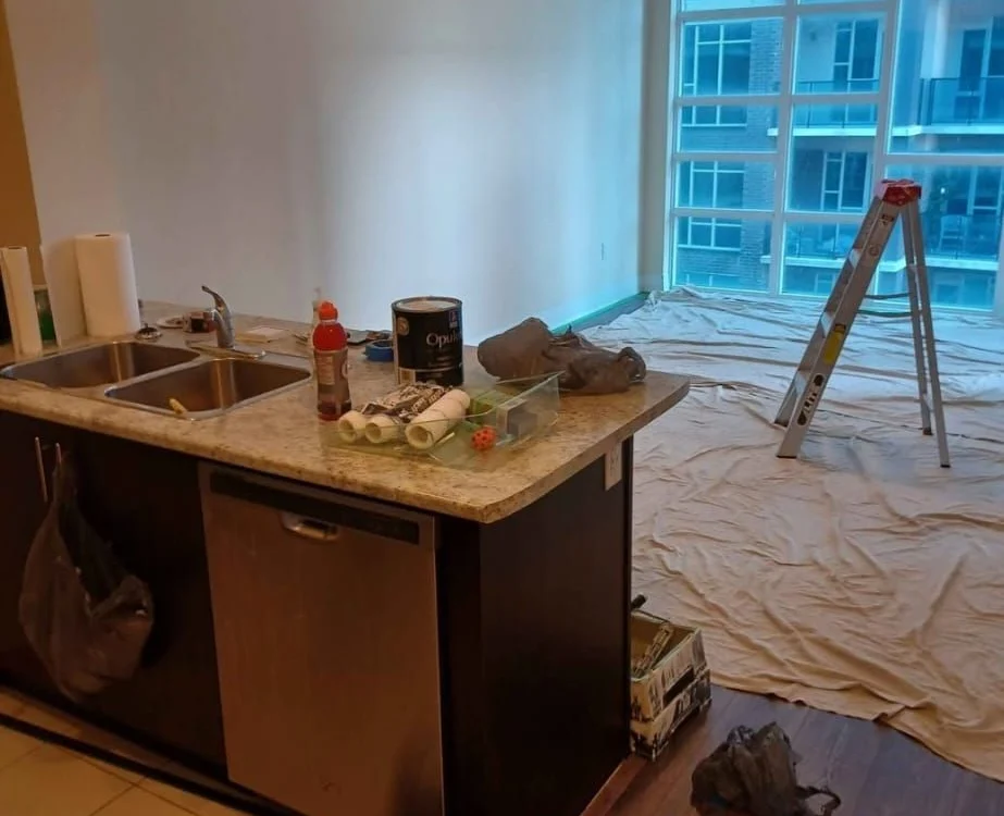 Occupied condo repaint