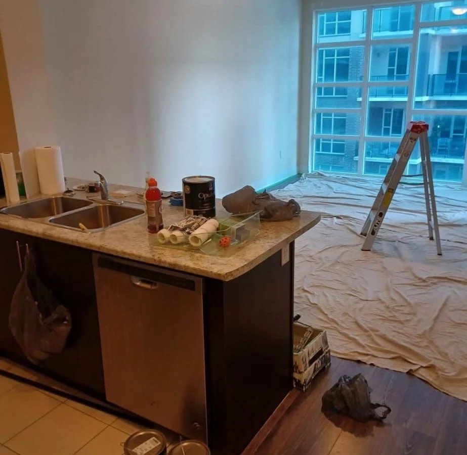 Occupied condo repaint